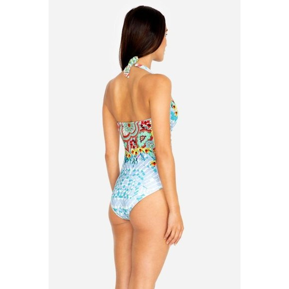 NWT Johnny Was Elena Twist One-Piece Swimsuit, Size XS - Picture 9 of 16